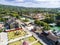 Aerial of the town of Loboc, Bohol and its famous river