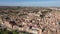 Aerial townscape of Fraga, Aragon, Spain