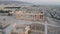 Aerial track shot of the Acropolis at Athens, Greece