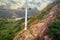 Aerial Tram and Rugged Landscape