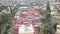 Aerial traveling in over Plaza del Sol Mall, in Zapopan
