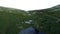 Aerial Tundra Mountain Landscape