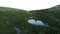 Aerial Tundra Mountain Landscape