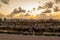 Aerial twilight photo Miami Beach Ocean Drive