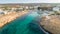 Aerial Vathia Gonia beach, Ayia Napa, Cyprus