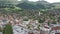 Aerial of Verbier switzerland, Val de Bagnes, lateral traveling - Aerial 4K