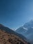 Aerial vertical shot of Annapurna Himalayas, Nepal