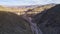 Aerial of Viaducto La Polvorilla, Polvorilla bridge, a popular viaduct of the train to the clouds.