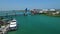 Aerial video Bayside Marina Miami