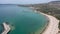 Aerial video with beautiful beach near Varna, Bulgaria