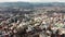 Aerial video of Belfast City Cityscape Northern Ireland 8 4K