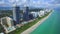 Aerial video Blue and Green Diamond Miami Beach