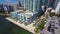 Aerial video of Brickell Miami condominiums