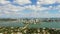 Aerial video business travel retreat destination Miami Beach scene footage