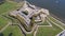 Aerial video of Castillo De San Marcos 4