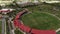 Aerial video of Central Broward Park sports stadium