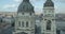 Aerial video of a city in Hungaria Budapest Basilica Cathedral