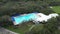 Aerial video Davie Pine Island Aquatic Center 4k