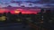Aerial video fire sky sunset 4k