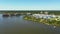 Aerial video Halifax Harbor Marina Daytona Beach FL