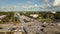 Aerial video intersection Dixie Highway and E Atlantic Blvd Pompano Beach FL