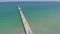 Aerial video of Lauderdale by the Sea fishing pier