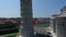 Aerial Video of the Leaning Tower in Pisa Italy in Summer