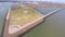 Aerial video Liberty State Park New Jersey
