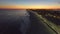 Aerial video Long Beach New York