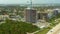 Aerial video Miami Beach 4k. Construction development of a beachfront highrise