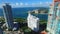 Aerial video Miami Beach highrise condos