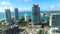 Aerial video Miami Beach highrise condos