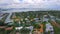 Aerial video Miami Beach Sunset Islands