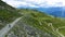 An aerial video of a mountainbiker riding a beautiful trail in Switzerland. This video was filmed near Verbier.