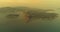 Aerial video of Phuket island with boats on the sea near Promthep Cape during sunset