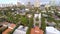 Aerial video of a residential neighborhood