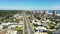 Aerial video road A1A Jacksonville Florida USA