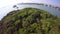 Aerial video of secluded islands in Miami