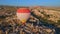 In this aerial video, the skies above Cappadocia, Turkey, come alive with a kaleidoscope of hot air balloons