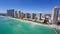 Aerial video of Sunny Isles Beach fishing pier