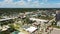 Aerial video tourist destination Jacksonville Beach FL USA
