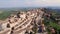 Aerial Video of Treia - Marche, Italy - Ancient hill town