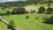 Aerial video of a village,nature, beautiful views , View from a drone, green nature, countryside, panoramic view