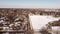 Aerial video winter in Royal Oak Michigan USA