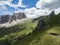 Aerial Viev of Dolomite Mountains