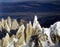 Aerial view at 3400 meters of Mount Fitzroy, Cerro Torre Range and Andes Mountains, Patagonia, Argentina