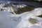 Aerial view at 3400 meters of Mount Fitzroy, Cerro Torre Range and Andes Mountains, Patagonia, Argentina