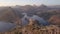 Aerial view 4k drone of Bahubali hill and mountains in Rajasthan, Udaipur, India