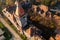 Aerial view about the abandoned artillery barracks at Hajmasker.