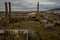 Aerial view of the Abandoned former mining operations peÃ±arroya-pueblonuevo Spain